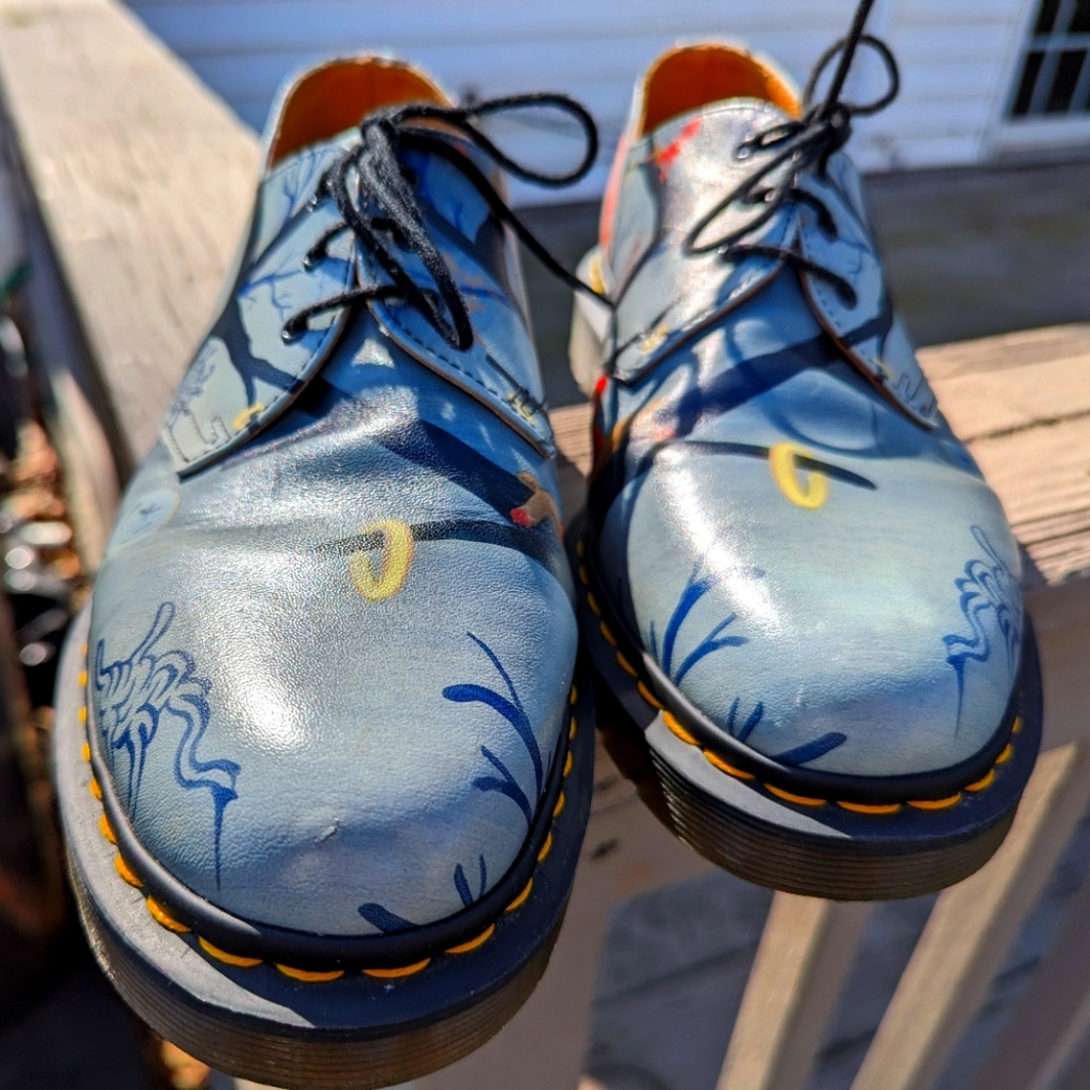 Rare, 2016, Gary Baseman art edition, Dr. Martens classic 1461 shoe.